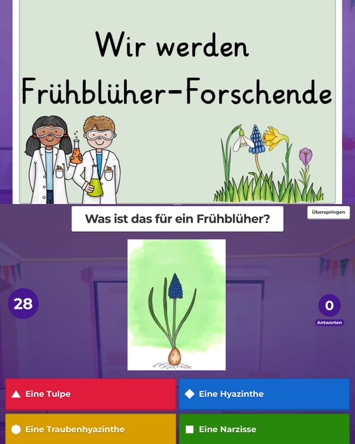 Kahoot Quiz Frühblüher
