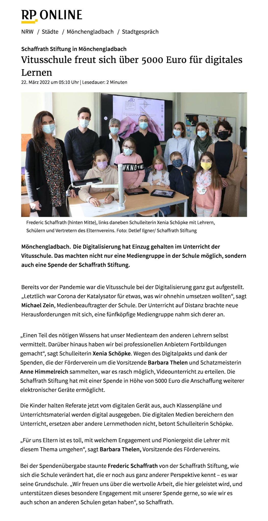 RP Online - Schaffrath Stiftung In Mönchengladbach